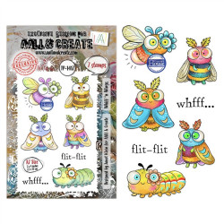 AALL & Create Stamp Set A7 1417 Whiff ‘n Wings