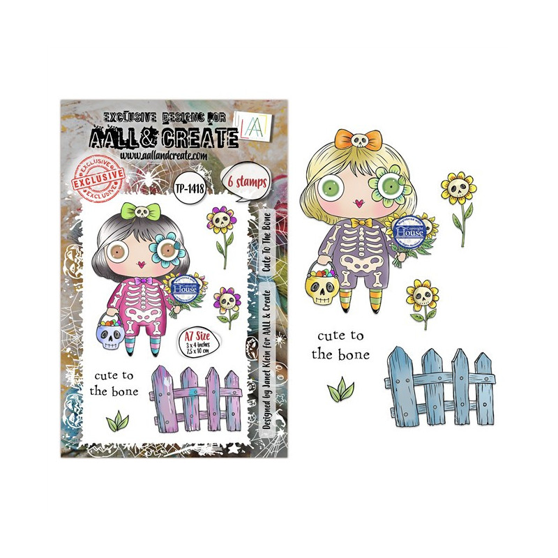 AALL & Create Stamp Set A7 1418 Cut to be bone