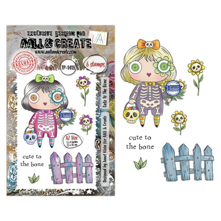 AALL & Create Stamp Set A7 1418 Cut to be bone