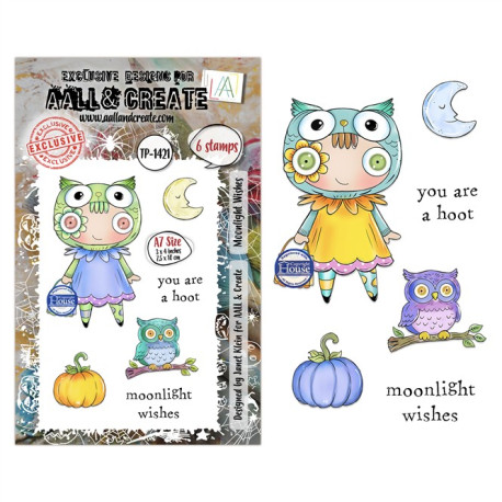 AALL & Create Stamp Set A7 1421 Moonlight Wishes