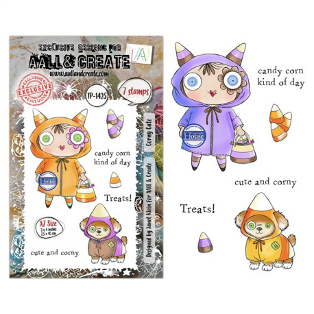 AALL & Create Stamp Set A7 1425 Corny Cute