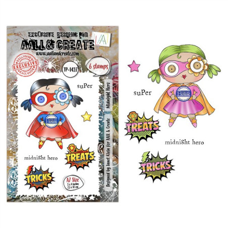 AALL & Create Stamp Set A7 1427 Midnight Hero