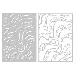 Crafter's Companion Retro Vacay Stencil Set Sea & Sand