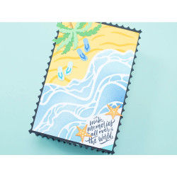 Crafter's Companion Retro Vacay Stencil Set Sea & Sand