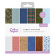 Crafter's Companion Dressed Up Gents Fabric Textures Paper Pad 15x15cm