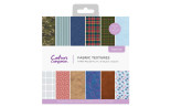 Crafter's Companion Dressed Up Gents Fabric Textures Paper Pad 15x15cm