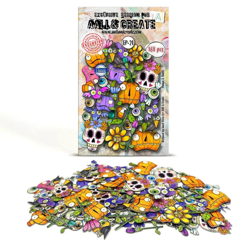 Aall & Create Ephemera Die-cuts Pumps & Skullz