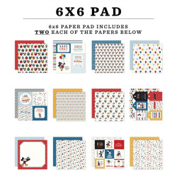 Echo Park Mouse And Me Birthday Paper Pad 15x15cm