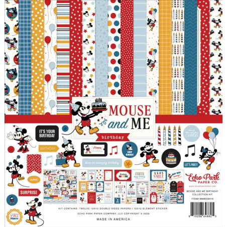 Echo Park Mouse And Me Birthday Collection Kit 30x30cm