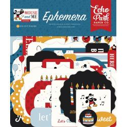 Echo Park Mouse And Me Birthday Ephemera 34pz