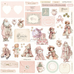 Prima Marketing Christmas Blush Ephemera Frosty Memories by Frank Garcia 100pz