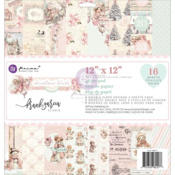 Prima Marketing Christmas Blush Paper Pad by Frank Garcia 30x30cm