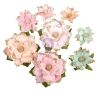 Prima Marketing Christmas Blush Flowers Warm & Cozy by Frank Garcia 8pezzi