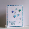 Frantic Stamper Precision Die Reverse Cut Stitched Country Stars