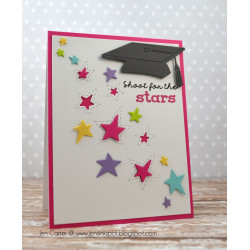 Frantic Stamper Precision Die Reverse Cut Stitched Country Stars