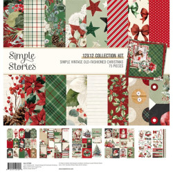 Simple Stories Simple Vintage Old-Fashioned Christmas Collection Kit 30x30cm