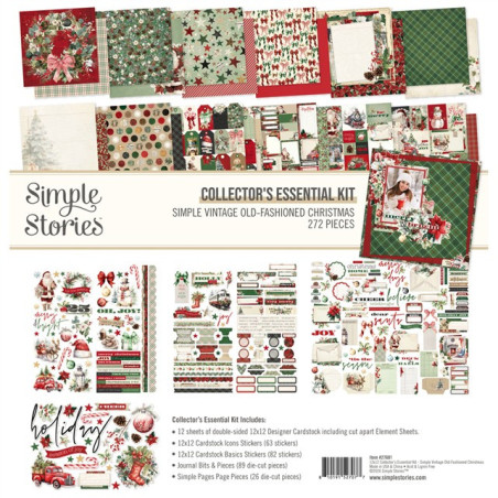Simple Stories Simple Vintage Old-Fashioned Christmas Collector's Essential Kit