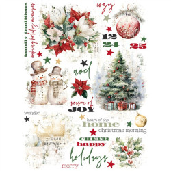 Simple Stories Simple Vintage Old-Fashioned Christmas Rub Ons