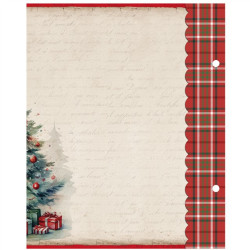 Simple Stories Simple Vintage Old-Fashioned Christmas 6x8 Inch Binder Inserts