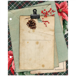 Simple Stories Simple Vintage Old-Fashioned Christmas 6x8 Inch Binder Inserts
