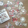 Simple Stories Simple Vintage Old-Fashioned Christmas FLORAL Bits & Pieces 51pz