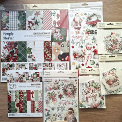 Simple Stories Simple Vintage Old-Fashioned Christmas Rub Ons