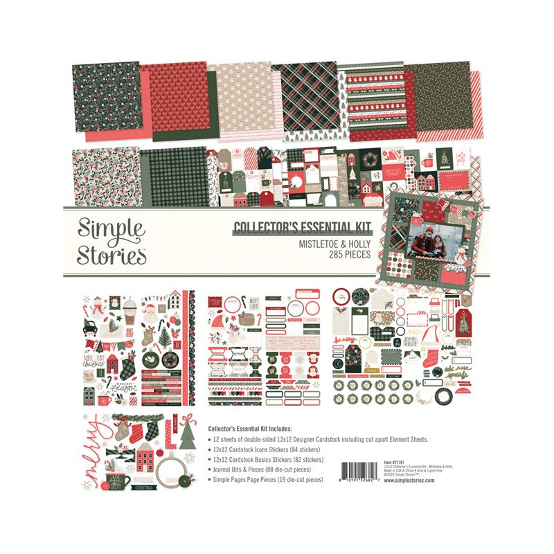 Simple Stories Mistletoe & Holly Collectors Essential Kit