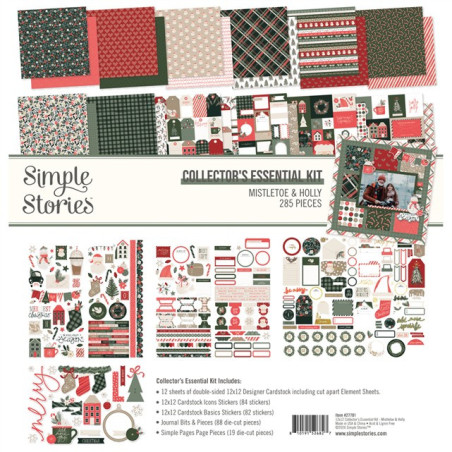 Simple Stories Mistletoe & Holly Collectors Essential Kit