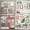 Simple Stories Mistletoe & Holly Foam Stickers 61pz