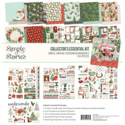 Simple Stories Simple Vintage Evergreen Memories Collectors Essential Kit 244pezzi