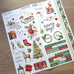 Simple Stories Simple Vintage Evergreen Memories Cardstock Stickers Icons 30x30cm