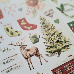 Simple Stories Simple Vintage Evergreen Memories Cardstock Stickers Icons 30x30cm