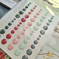 Simple Stories Pumpkins & Plaid Glitter Enamel Dots