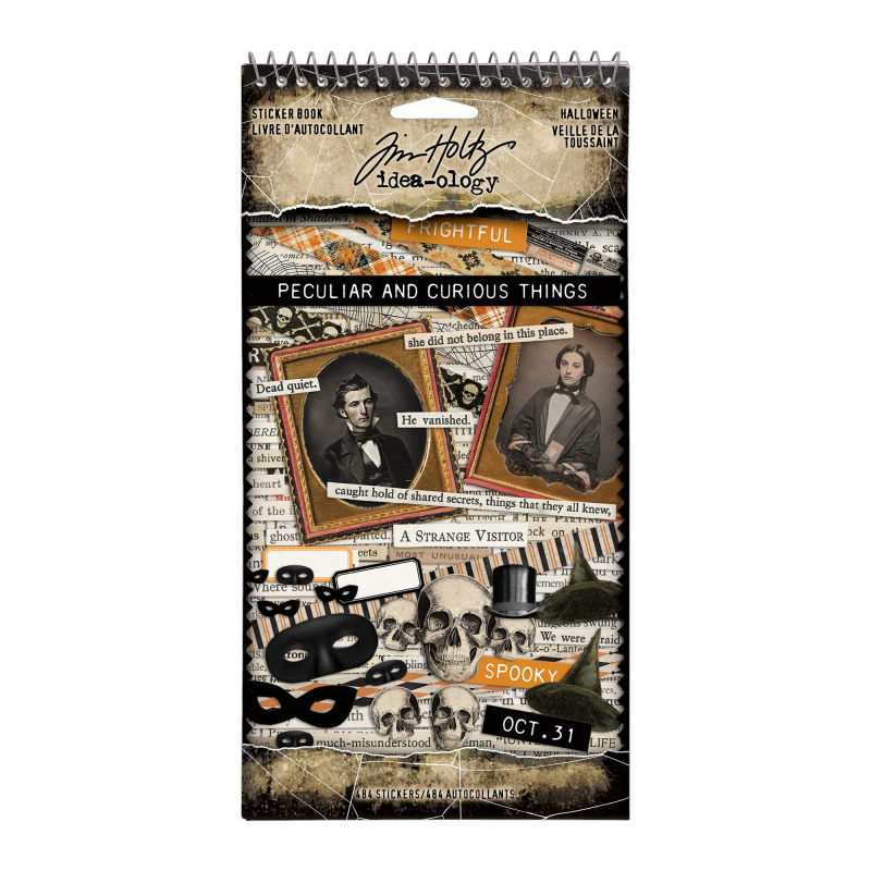 Idea-ology Tim Holtz Halloween Sticker Book 484pz