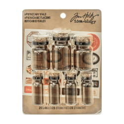 Idea-ology Tim Holtz Halloween Apothecary Vials 7pz