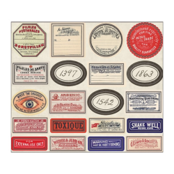 Idea-ology Tim Holtz Halloween Apothecary Vials 7pz