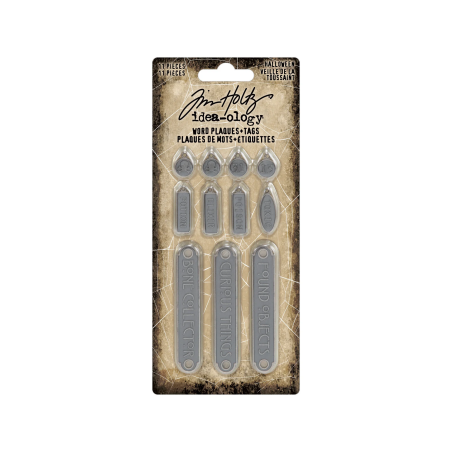 Idea-ology Tim Holtz Halloween Word Plaques + Tags