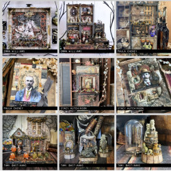 Idea-ology Tim Holtz Halloween Apothecary Vials 7pz