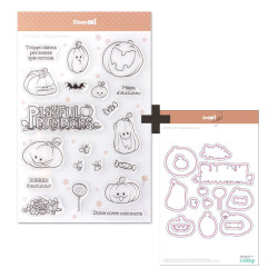 SET Fustelle Cut-Mi 88688-CML-D e Timbro 2734-CLEM-E Playful Pumpinks