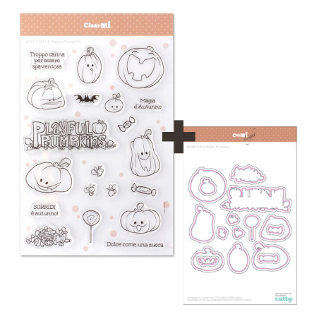 SET Fustelle Cut-Mi 88688-CML-D e Timbro 2734-CLEM-E Playful Pumpinks