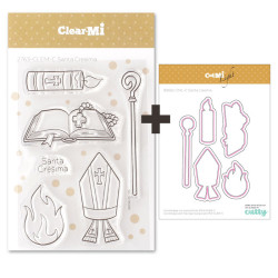 SET Fustelle Cut-Mi 88692-CML-C e Timbro 2763-CLEM-C Santa Cresima
