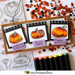 SET Fustelle Cut-Mi 88688-CML-D e Timbro 2734-CLEM-E Playful Pumpinks
