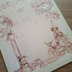 Prima Marketing Christmas Blush Paper Pad by Frank Garcia 30x30cm