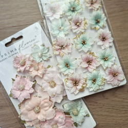 Prima Marketing Christmas Blush Flowers Warm & Cozy by Frank Garcia 8pezzi