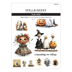 Spellbinders Simply Halloween Rub-On Sheets Tricks & Treats