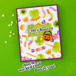 Spellbinders Halloween Hugs 3D Embossing Folder Trick or Treat by Simon Hurley