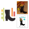 Spellbinders Halloween Felt Stitch & Create Felt Etched Dies Harvest Witch Boot by Nichol Spohr