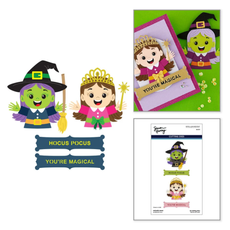 Raddoppia il divertimento di Halloween con le fustelle "Wickedly Sweet" di Simon Hurley.