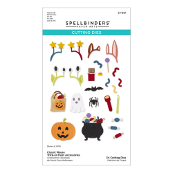 Spellbinders Classic Mouse Costume Party Etched Dies Trick-or-Treat Accessories