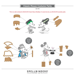 Spellbinders Classic Mouse Costume Party Etched Dies